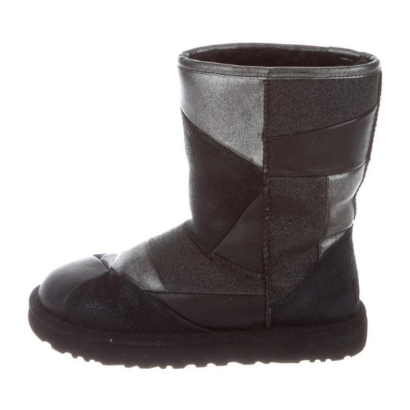 Black and Silver UGG boots Size 7 - Picture 1 of 1